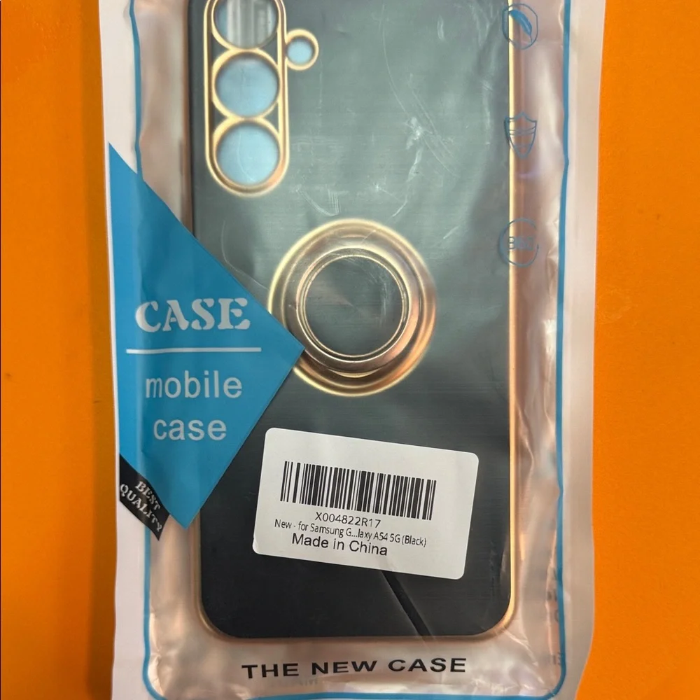 Samsung Galaxy A54 5G Black and Gold Case